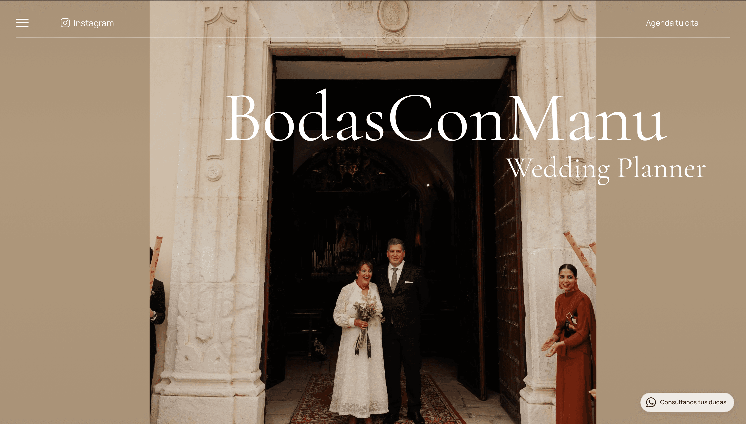 Hero principal de BodasConManu